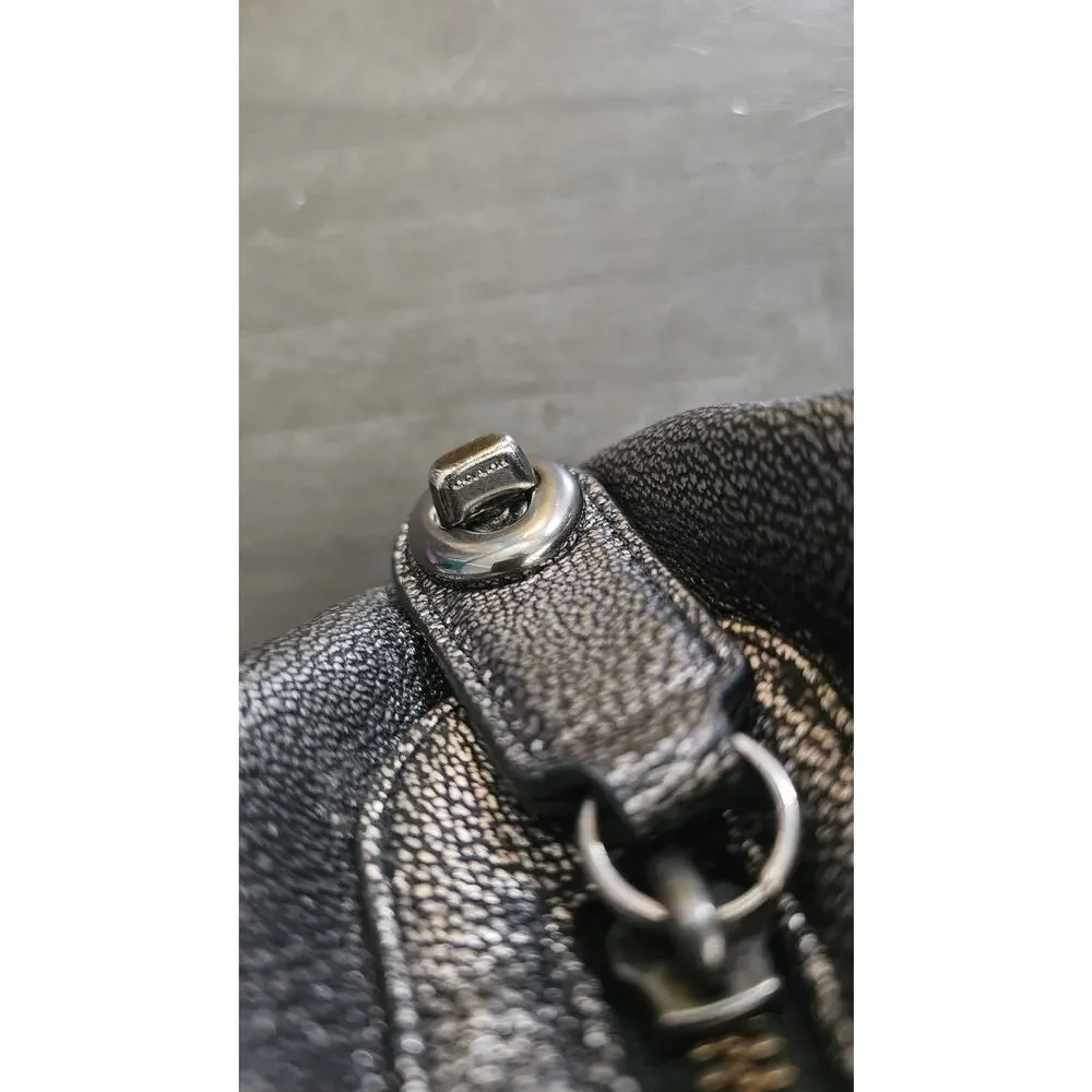Coach 87399 Edie 31‎ Metallic Leather Shoulder Bag